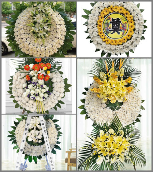 湖北孝感市安陆市府城街道花圈速递